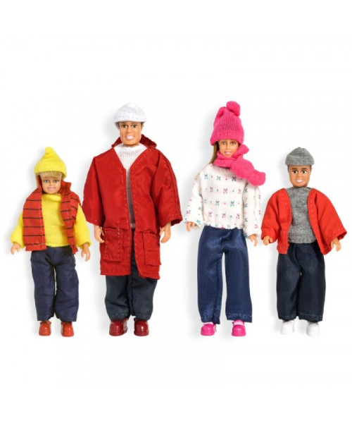Куклы для домика Смоланд Cемья зимой