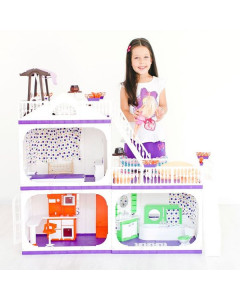 Коттедж для кукол Barbie (Барби) "Конфетти", С- 1330 с мебелью