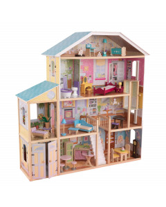 Большой кукольный дом для Барби "Великолепный (Королевский) Особняк" (Majestic Mansion) с мебелью