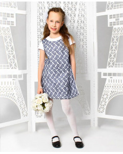 Белое платье для девочки 82833-ДН19