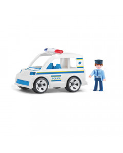 Полицейский автомобиль с водителем игрушка 17 см