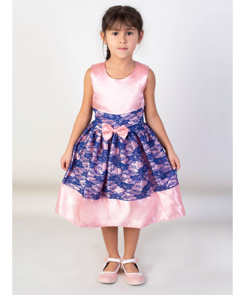 Нарядное платье для девочки с гипюром 84273-ДН19