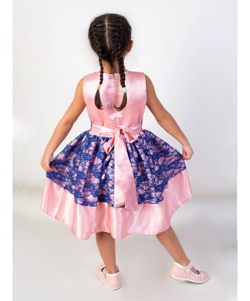 Нарядное платье для девочки с гипюром 84273-ДН19