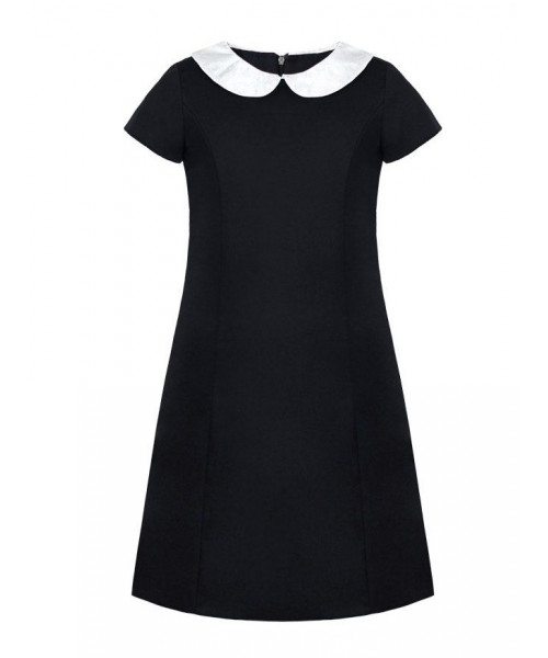 Чёрное школьное платье для девочки 82301-ДШ19