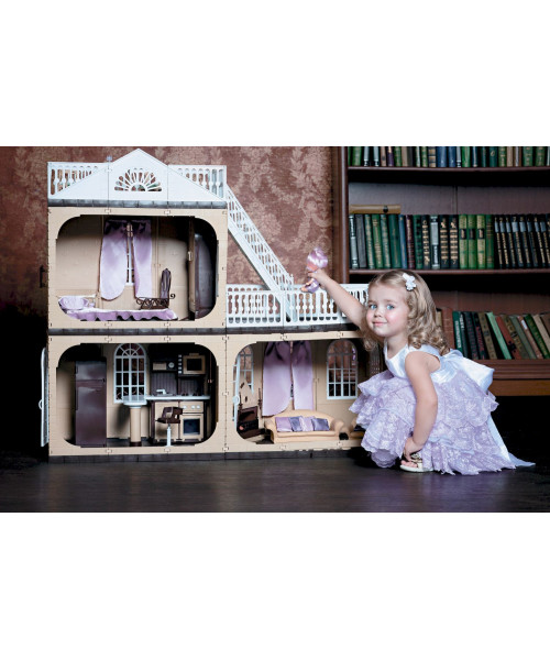 Коттедж для кукол Barbie (Барби) Коллекция, С-1292 с мебелью