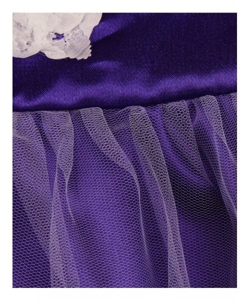 Нарядное платье для девочки тёмно-фиолетового цвета 84036-ДН19