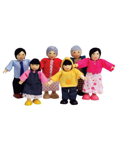 Набор мини-кукол Счастливая азиатская семья