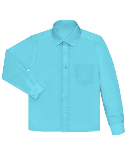 Бирюзовая рубашка для мальчика 18907-ПМ18