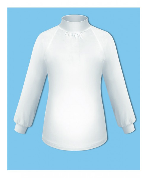 Белая школьная водолазка (блузка) для девочки 75817-ДШ22