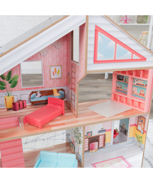 Кукольный домик Чарли, с мебелью 10 элементов