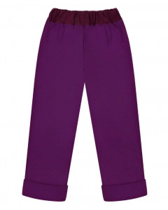 Фиолетовые утеплённые брюки для девочки 75756-ДО18
