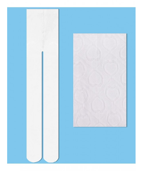 Белые капроновые колготки для девочки 16811-ПЧ19