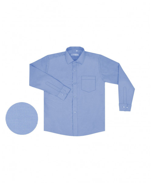 Голубая рубашка для мальчика 22741-ПМ18