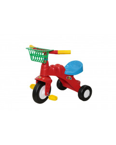 Велосипед 3-х колёсный Малыш с корзинкой (Колеса пластмассовые)