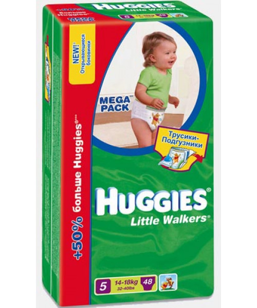 Подгузники-Трусики Little Walkers Mega 11-18 кг/13-17кг  48 шт