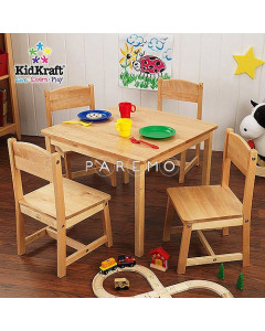 Набор мебели для детей светлого цвета стол и стулья