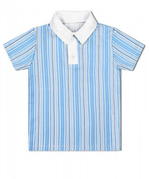Рубашка-поло для мальчика в полоску 79413-МЛ18