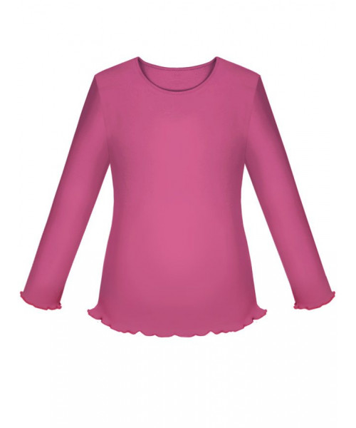 Школьный малиновый джемпер (блузка) для девчоки 77829-ДШ19