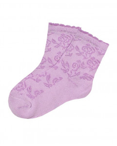 Сиреневые ажурные носки для девочки 35646-ПЧ18