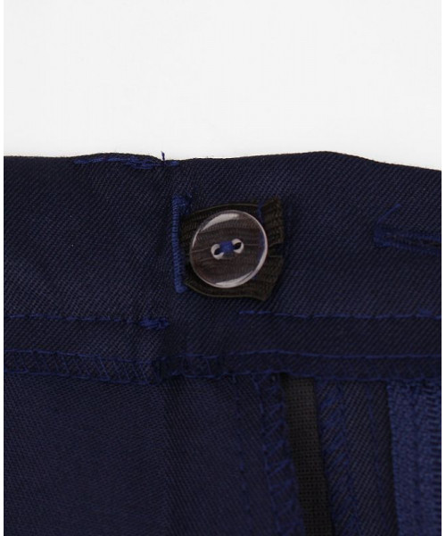 Классические брюки для мальчика тёмно-синего цвета 83812-МШ21