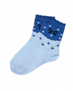 Голубые носки для девочки 30725-ПЧ18