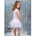 Платье с фатином для девочки,белый 83822-ДЛН22