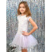 Платье с фатином для девочки,белый 83822-ДЛН22