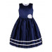 Синее платье с цветком для девочки 84341-ДН22
