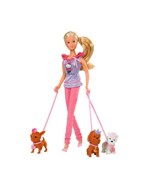 Кукла Штеффи с собачками и аксессуарами 29 см