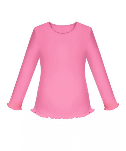 Школьный розовый джемпер (блузка) для девочки 77823-ДШ19