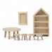 Набор деревянной мебели для домика «Сделай сам» Столовая
