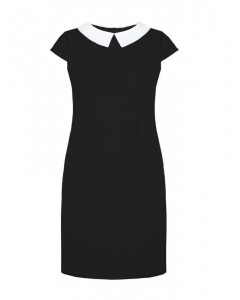 Черное школьное платье для девочки 78911-ДШ18