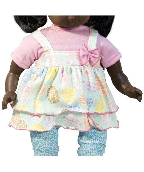 Кукла мягконабивная Санни темнокожая 37 см