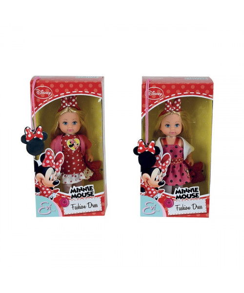 Кукла Еви Minnie Mouse вечернее платье, 12 см.,2 в.,24/192