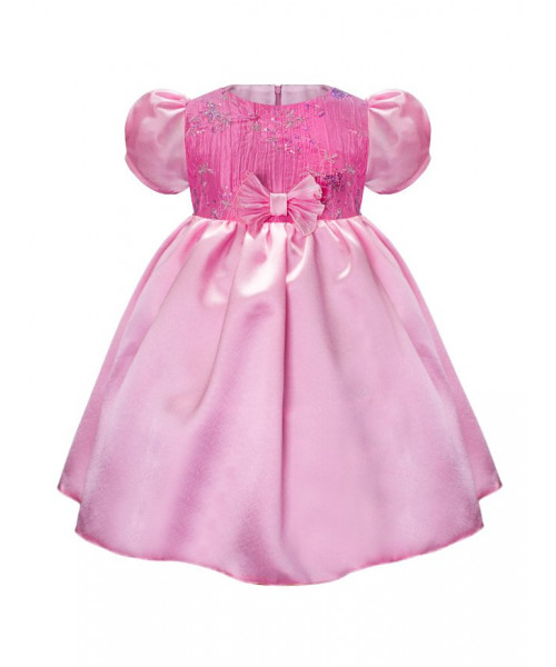 Розовое нарядное платье для девочки 76232-ДН15