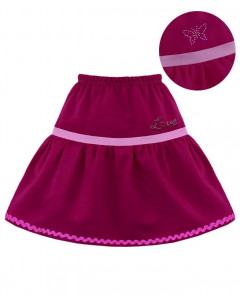 Бордовая юбка для девочки 78031-ДЛ17