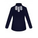 Синяя школьная водолазка (блузка) для девочки 82534-ДШ19