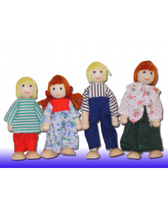 Кукольная семья 4 человека