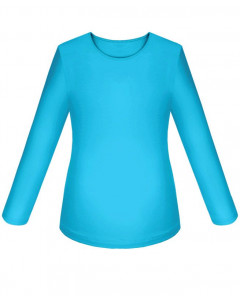 Бирюзовый джемпер (блузка) для девочки 802014-ДОШ19