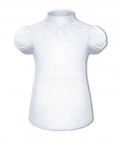 Белая водолазка (блузка) для девочки 84701-ДШ21