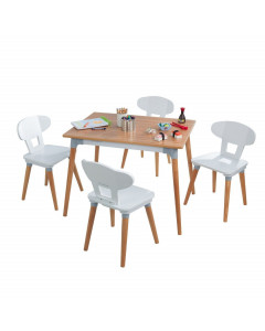 Набор детской мебели Mid Century: стол, 4 стула
