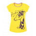 Жёлтая футболка для девочки 83431-ДЛС19