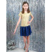 Нарядное платье для девочки жёлтого цвета 85093-ДН22