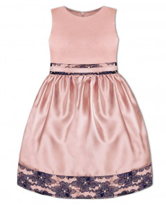 Розовое нарядное платье для девочки 80531-ДН17