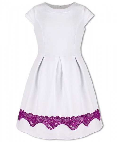 Белое платье для девочки 81065-ДО18