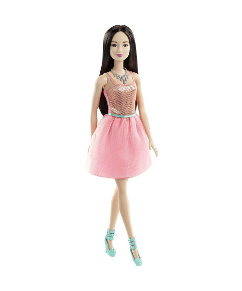 Кукла сияние моды в коралловом платье