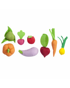 Набор овощей 8 предметов (с карточками)