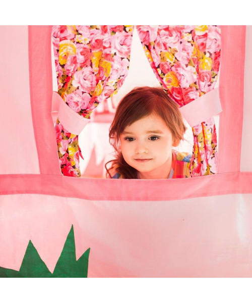 Текстильный домик-палатка с пуфиком для девочек Дворец Мирабель