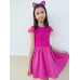 Малиновое платье для девочки с гипюром 84921-ДЛ22