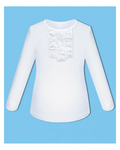 Школьная белая блузка для девочки 78783-ДШ22